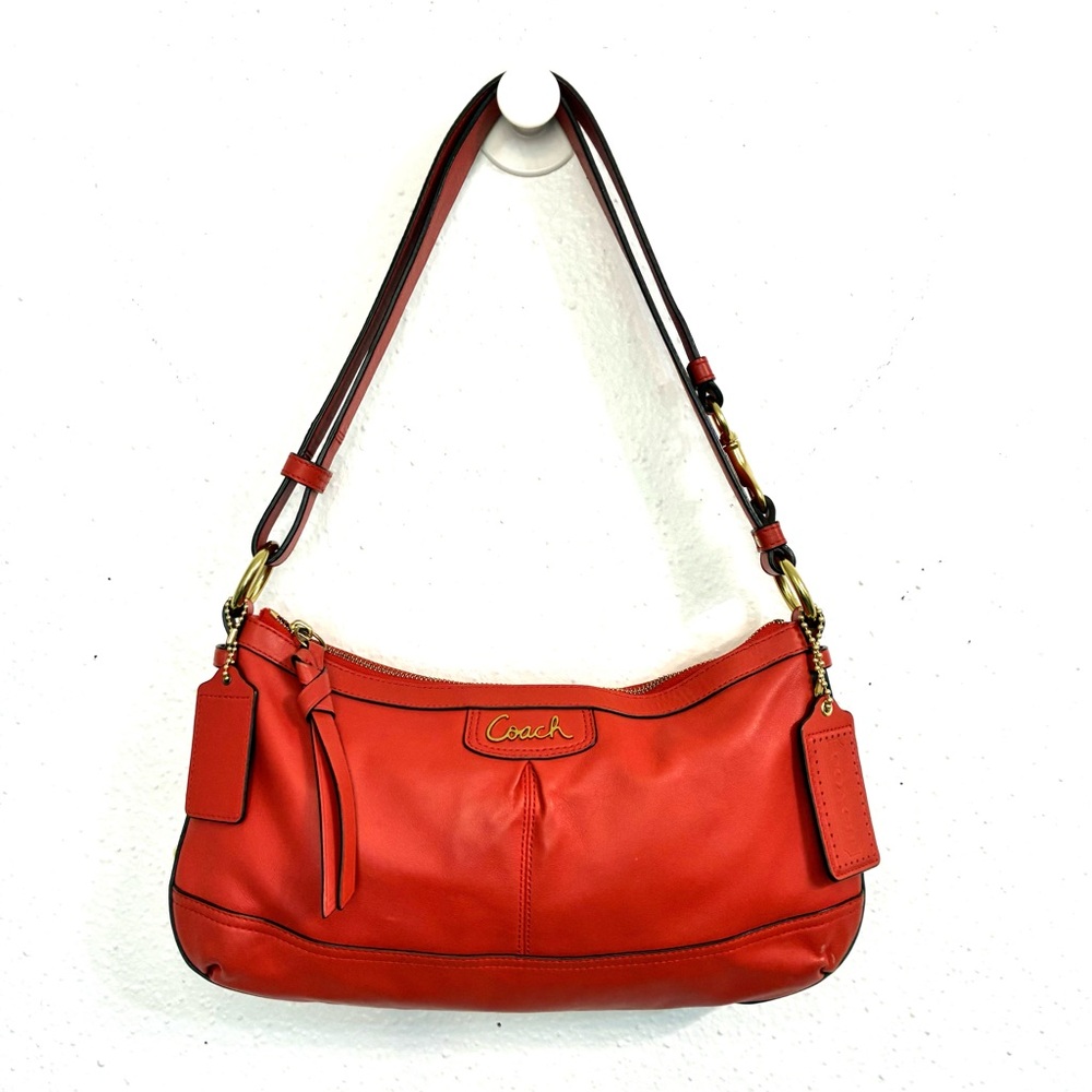 Coach Park Leather East/West Duffle in the color Persimmon - Picture 4 of 9